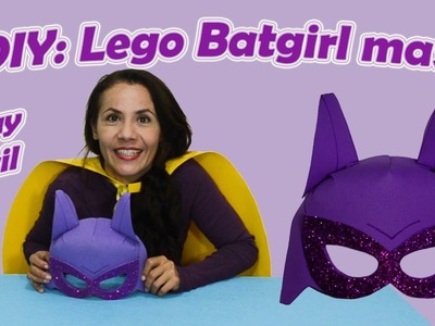 DIY: Lego Batgirl mask. Máscara de Lego Batichica!!!