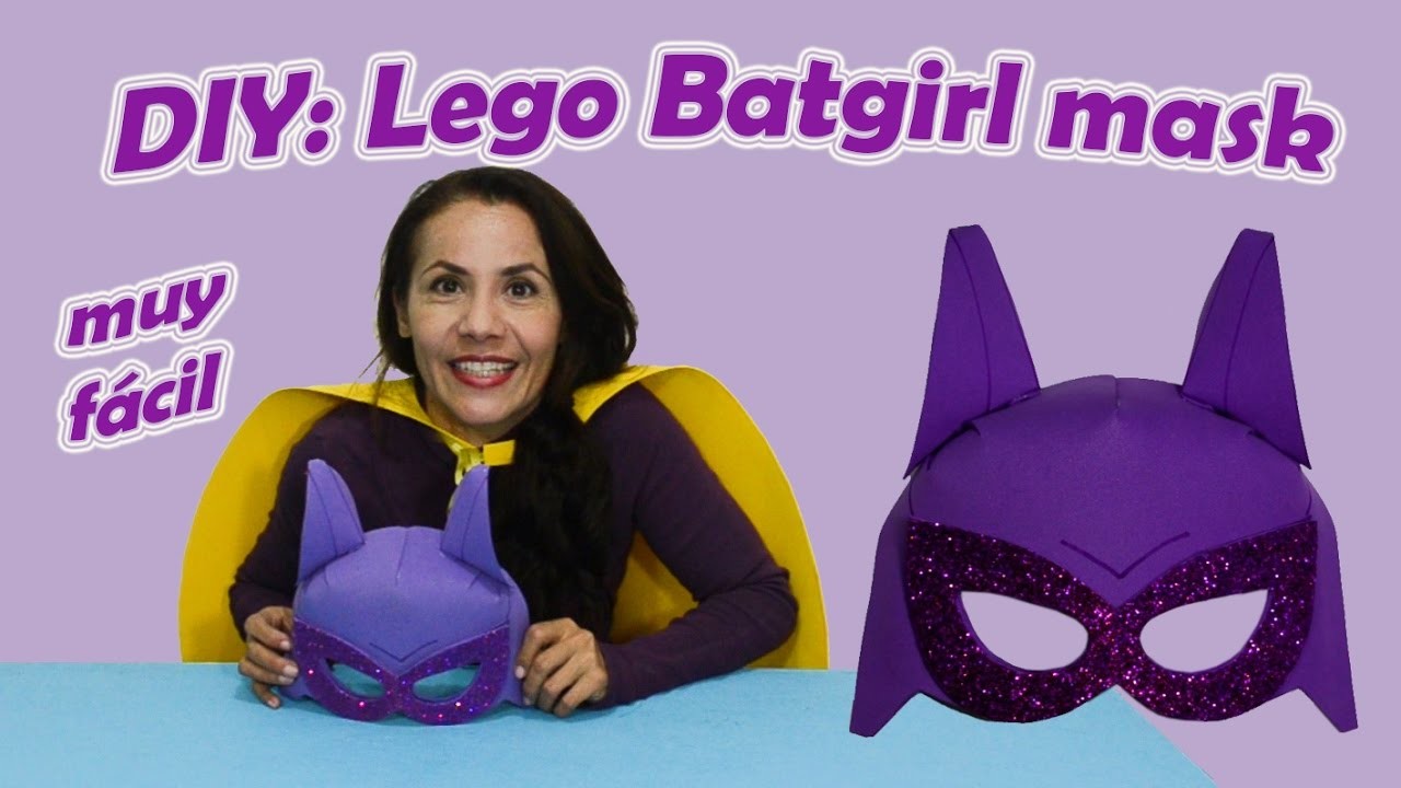 DIY: Lego Batgirl mask. Máscara de Lego Batichica!!!