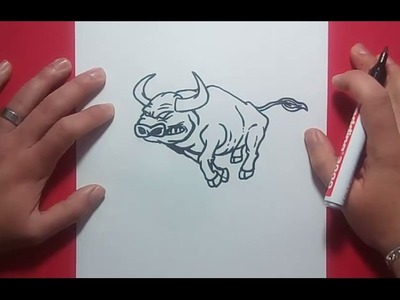 Como dibujar un toro paso a paso 3 | How to draw a bull 3
