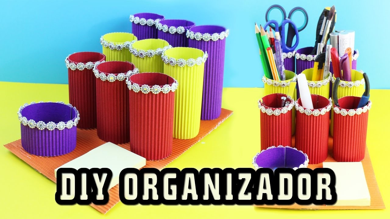 DIY Organizador de cartón - manualidadesconninos