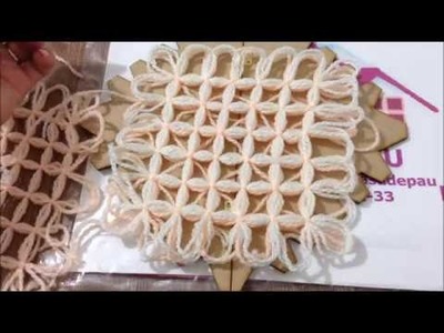 Telar de Mariposa, tejido combinado ideal para hacer muchos trabajos tejidos