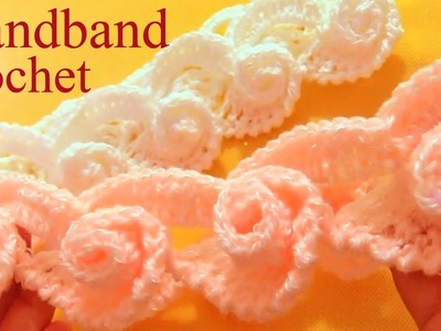 Aprende Como tejer una diadema a Crochet en punto de arabescos  - Learn Crochet