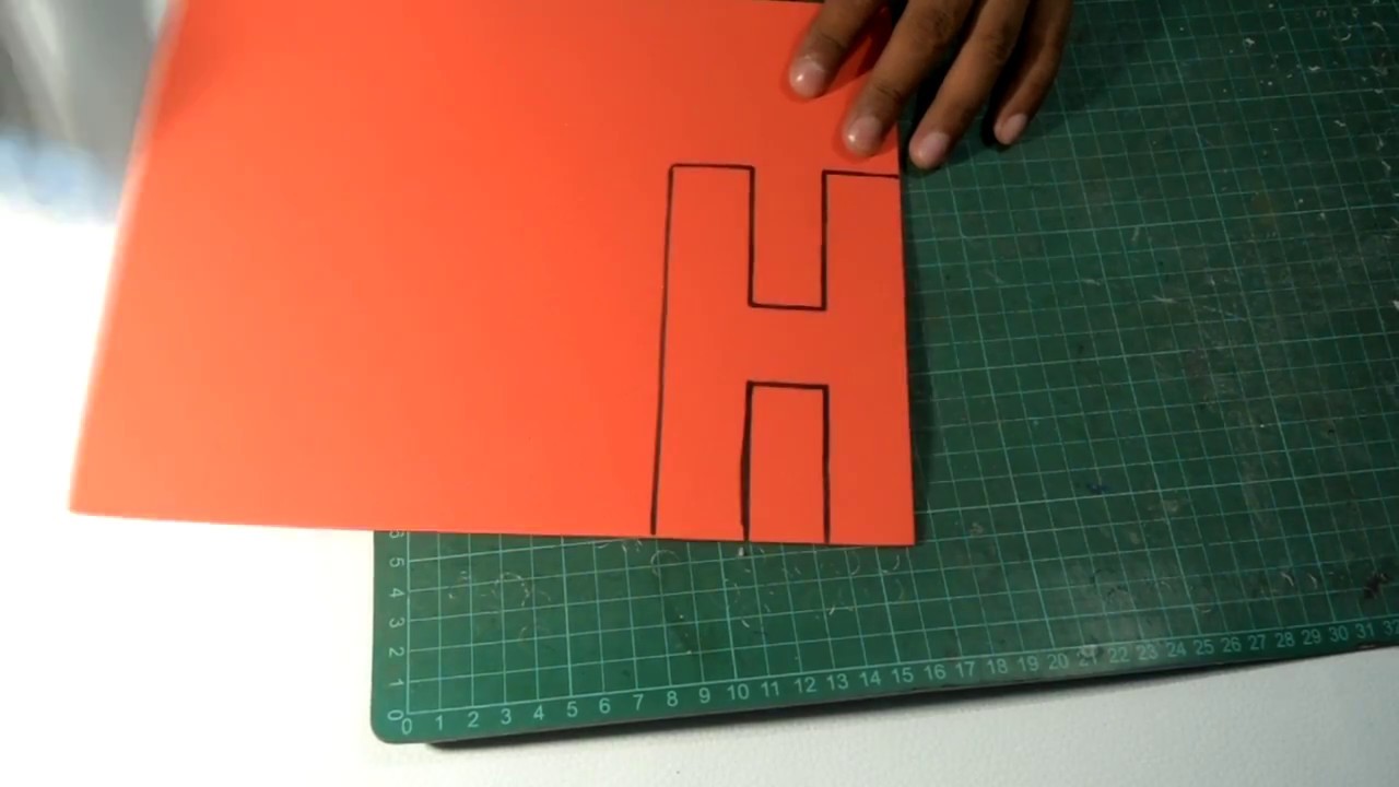 DIY - Molde Universal para hacer letras.