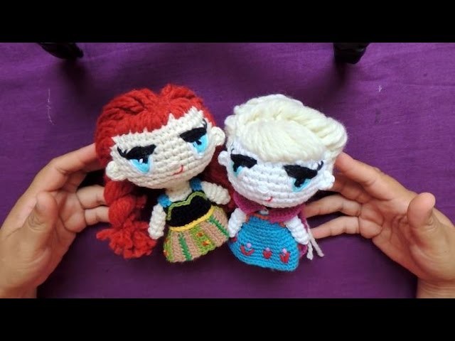 Elsa y Anna de Frozen a Crochet