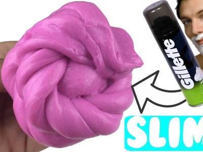 Haz Slime Fácil con Crema de Afeitar | DIY Fluffy Slime with Shaving Cream