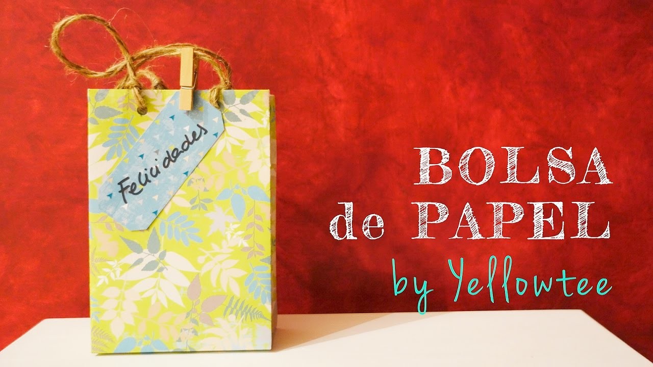 Tutorial DIY - Cómo hacer bolsas de papel fácil