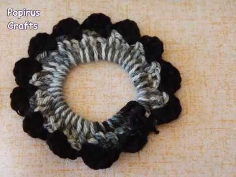 Cómo decorar las ligas para el cabello fácilmente con crochet |DIY |Popirus Crafts ????????