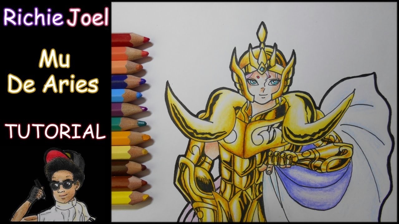 Como dibujar a Mu de Aries | How to draw Aries Mu (Tutorial lápices de colores Faber-castell)