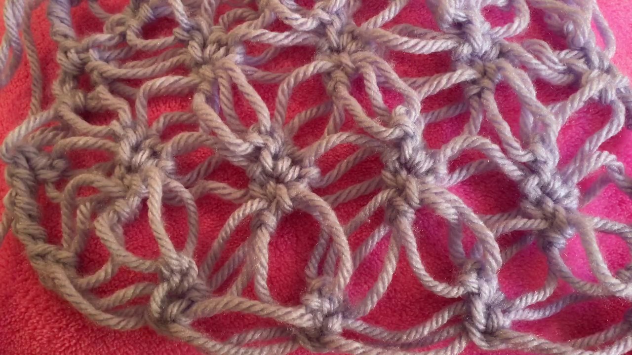 Cómo hacer Punto Flor variación Punto Salomón Crochet.