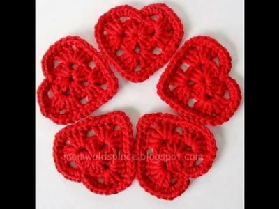 Corazones Tejidos a Crochet Parte 2