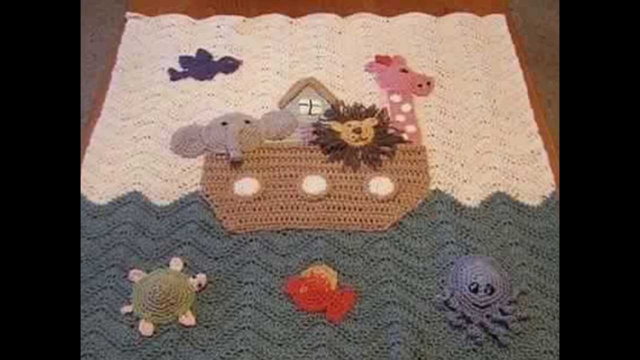 Manta de bebe tejida a crochet - chal a crochet