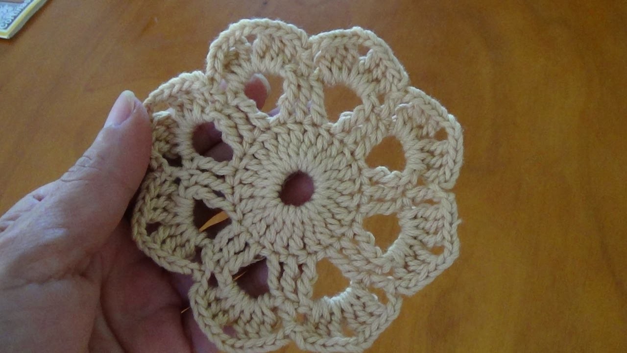 Paso a paso rosetón a crochet 3 flor a ganchillo para principiantes