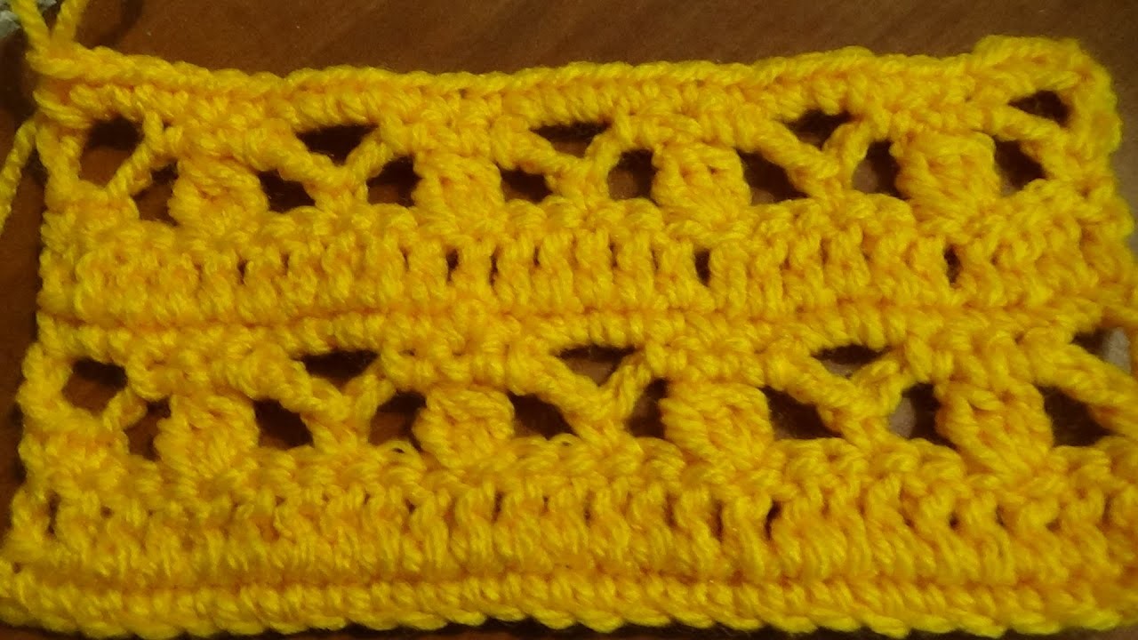 Puntada sencilla y fácil a crochet. Muestra No. 123