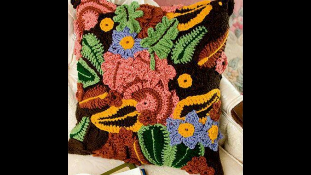Cojin Tejido a Crochet almohadon Parte 2 de 2