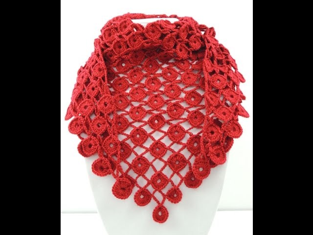 Crochet: Pañuelo en Círculos