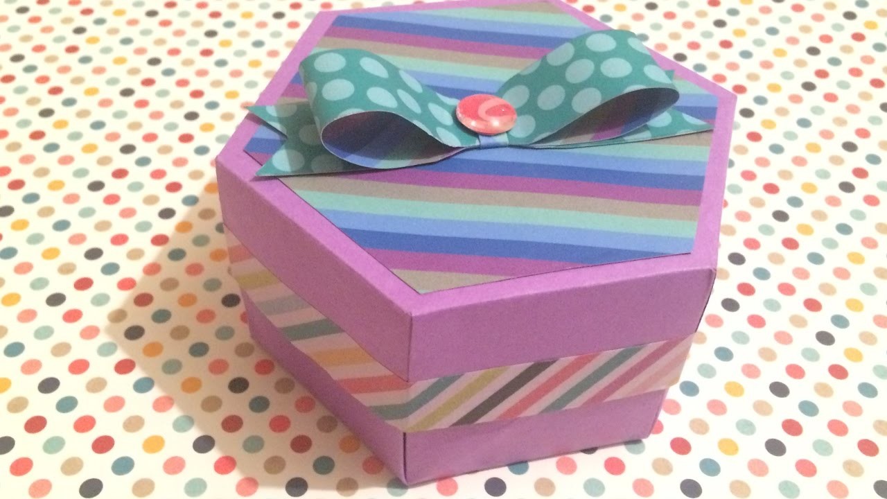DIY: Caja hexágono. caja para regalo
