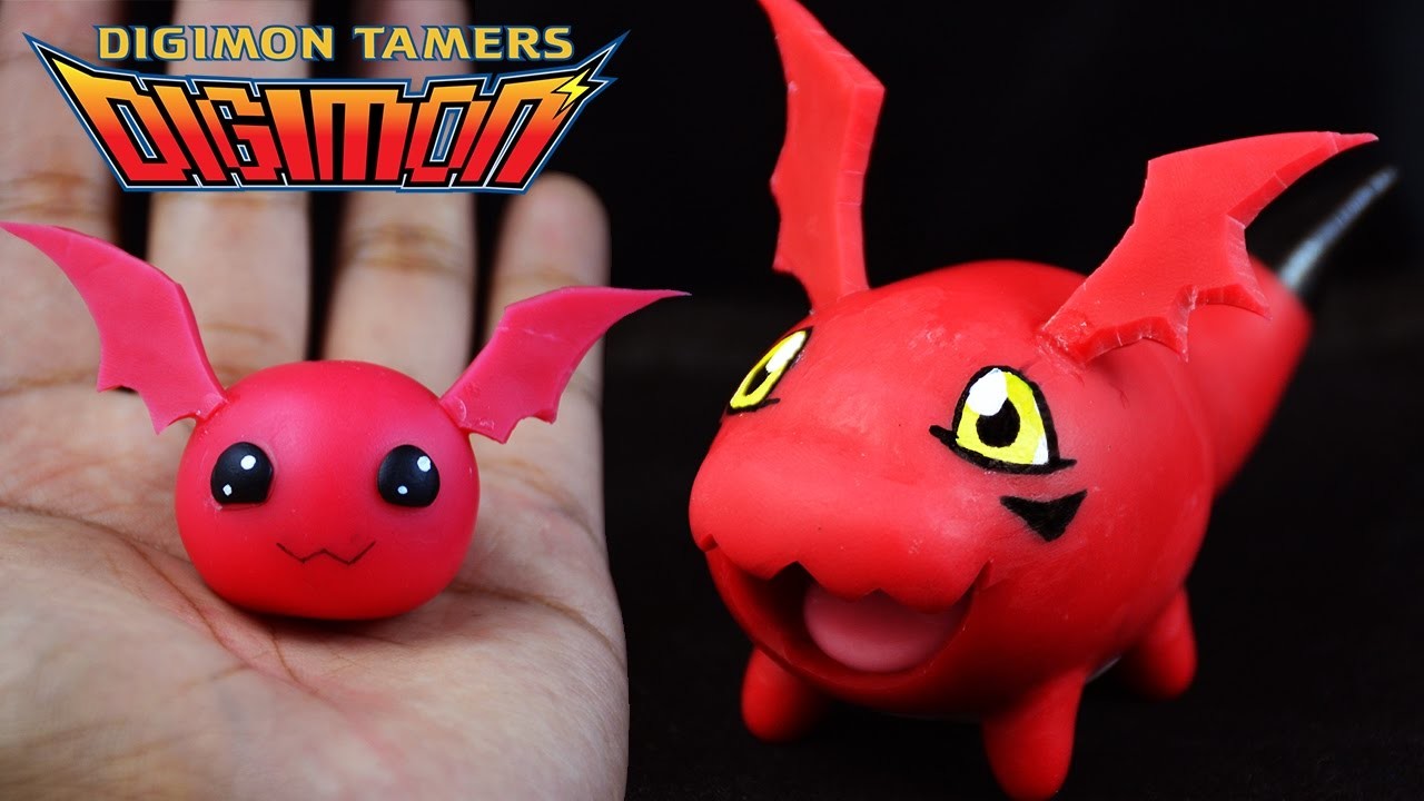 DIY Jyarimon & Gigimon Cold Porcelain. Polymer Clay Tutorial | Digimon Tamers
