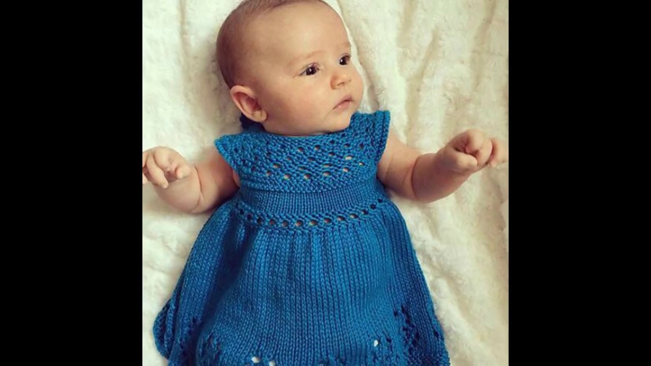 Vestido para niña tejido a crochet