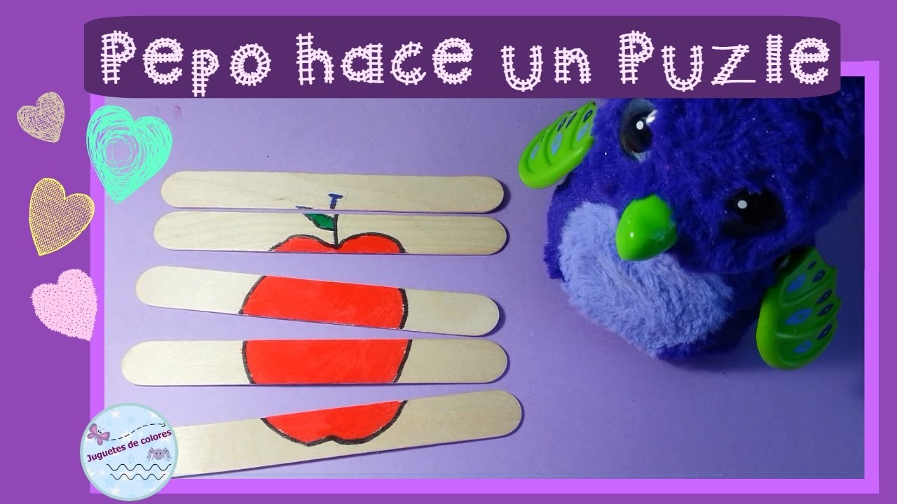 Hatchimals dragonmorado nos enseña a hacer un puzle || Vídeos de manualidades en español