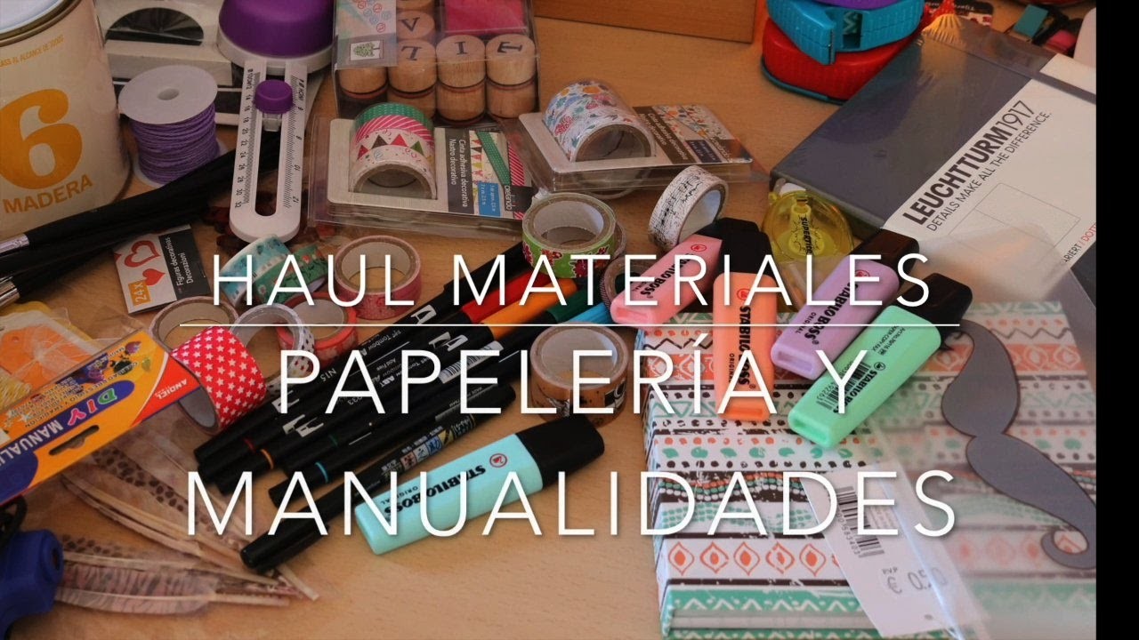 Haul papelería, manualidades y lettering | Orden, papel y tijera