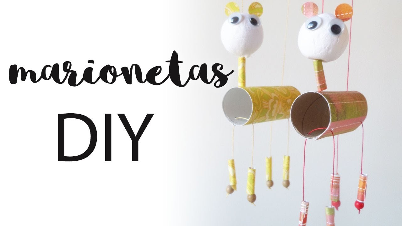 Marionetas DIY | Manualidades con niños | Juguetes con material reciclado