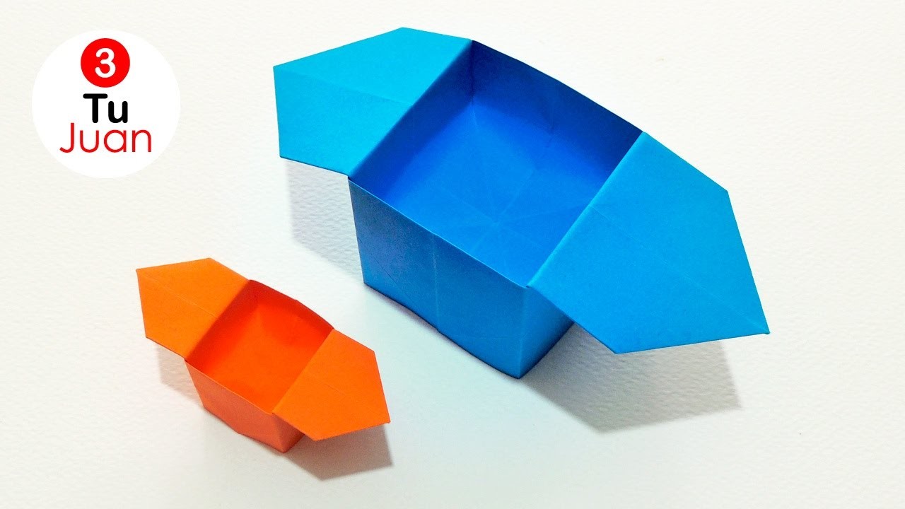 Como hacer Cajas de Papel RÁPIDO y FÁCIL - Origami | JuanTu3
