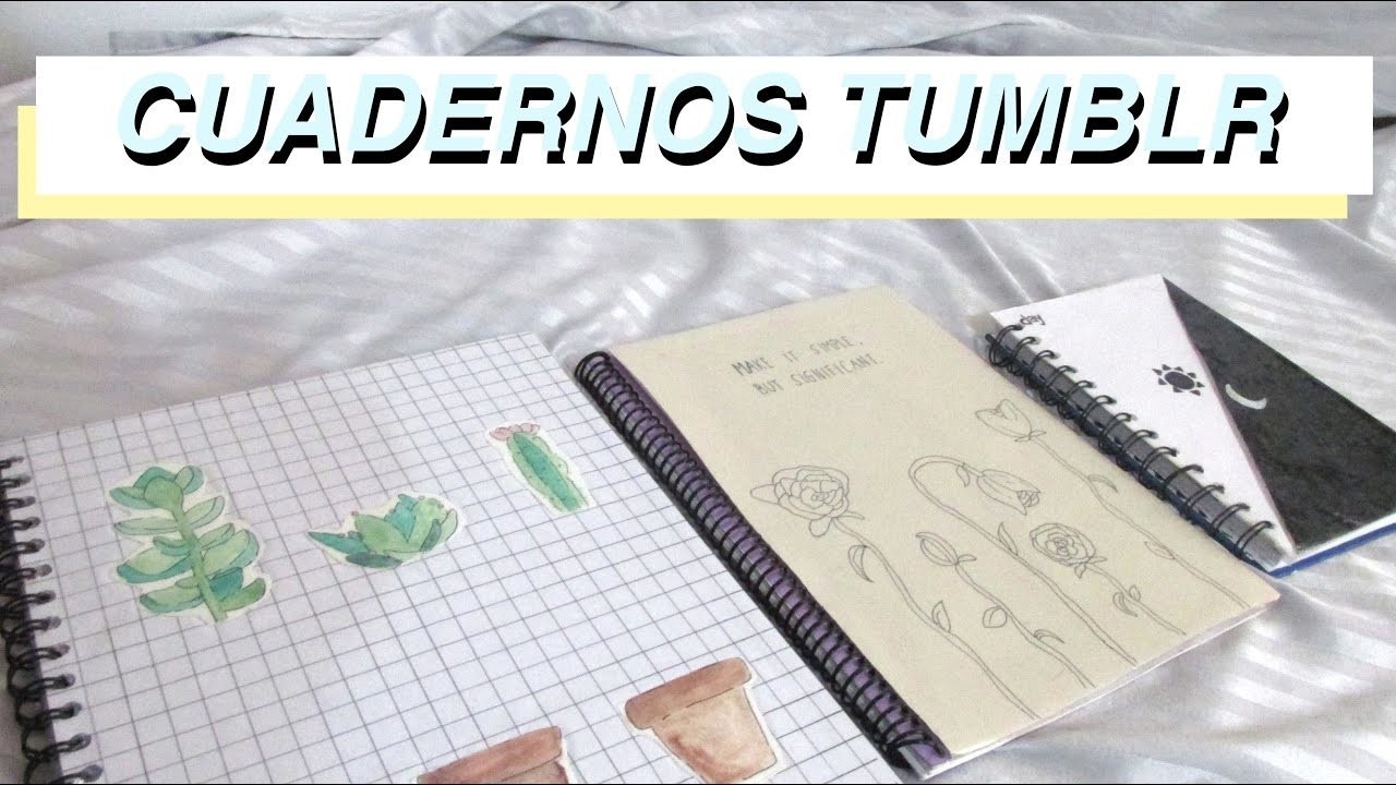 CUADERNOS TUMBLR | Estilo minimalista.aesthetic | DIY with Sofia