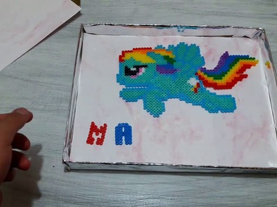 My little pony rainbow dash hama beads para marian