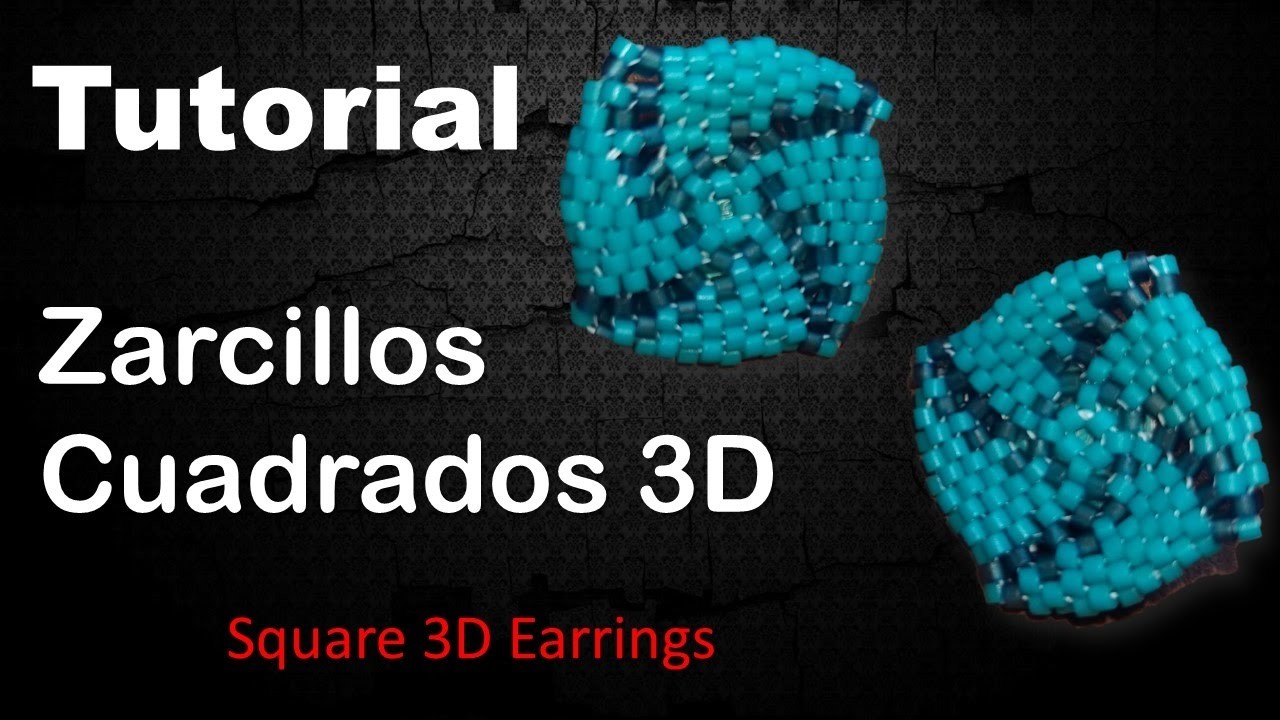 Zarcillo Cuadrado 3D TUTORIAL Paso a Paso - English Subtitles