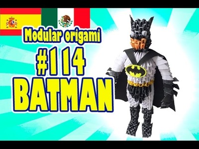 3D Origami modular #114 BATMAN