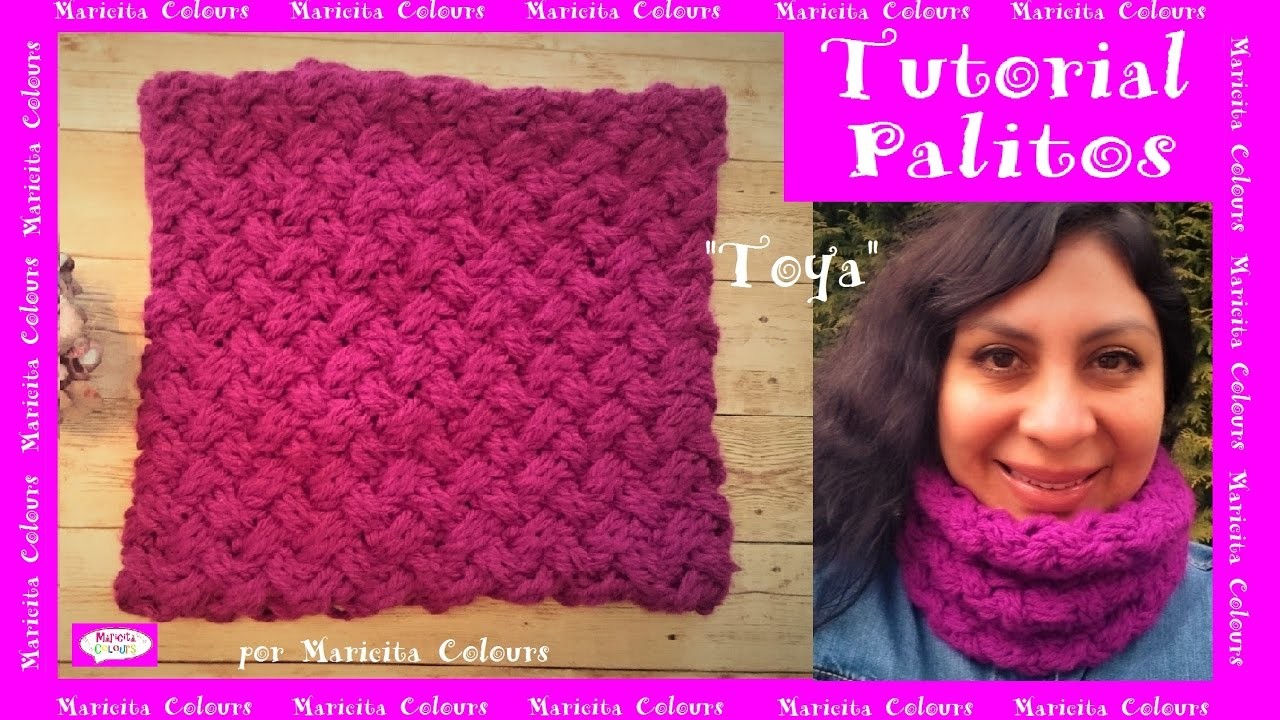 Bufanda Cuello a Palitos "Toya"  por Maricita Colours