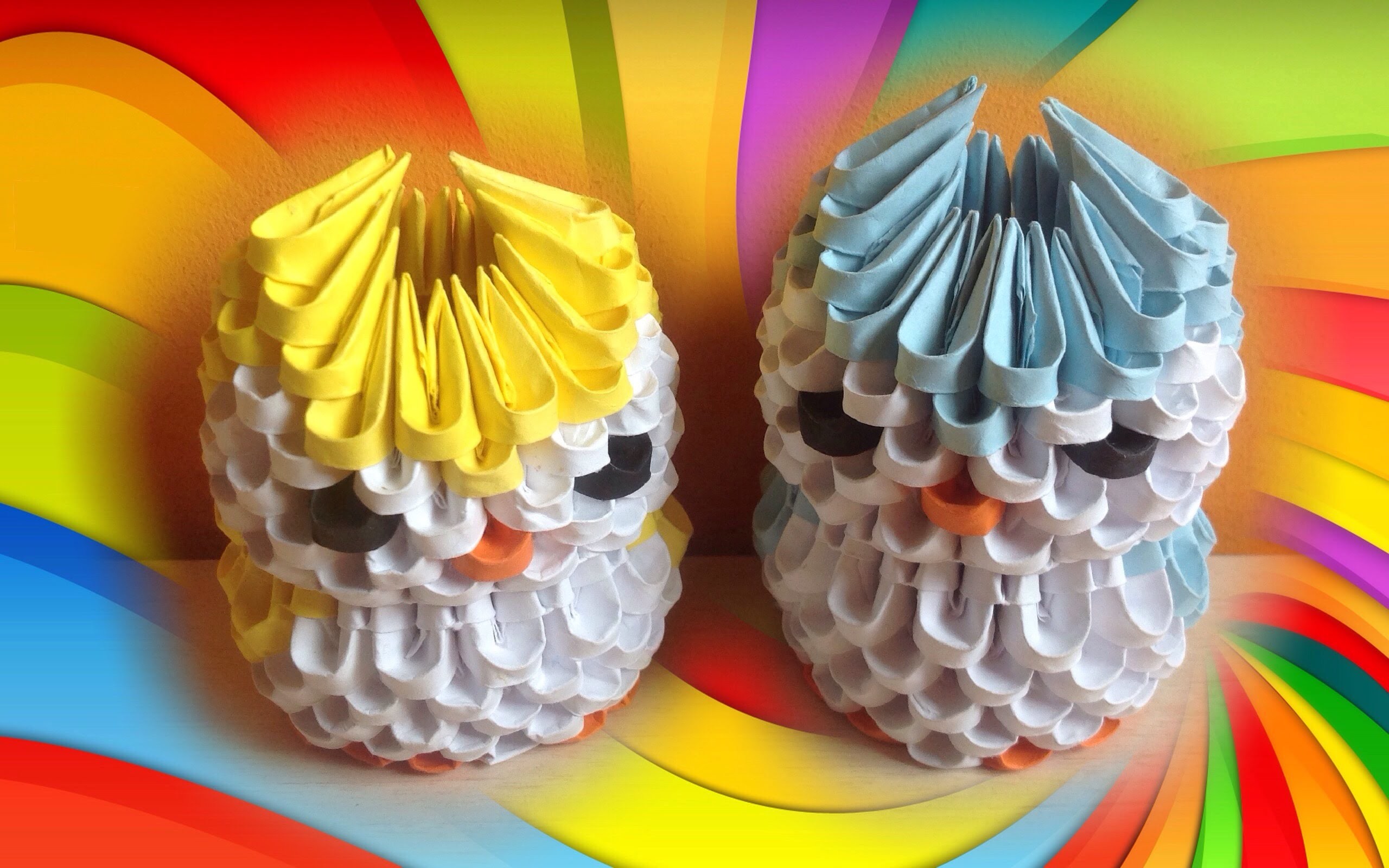 Mini Búho de Origami 3D - Tutorial