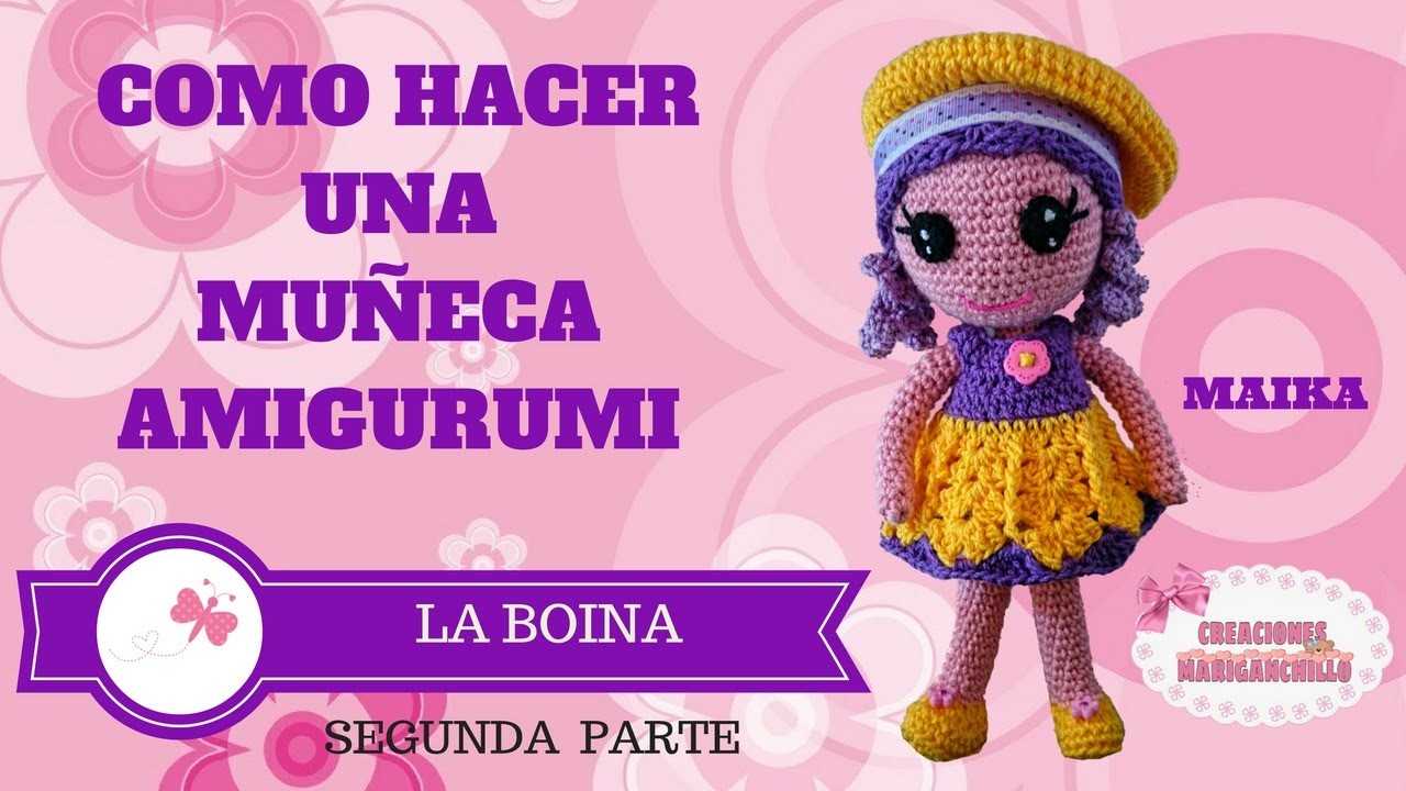 COMO HACER UNA BOINA PARA MUÑECA ( ÚLTIMA PARTE)