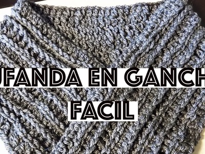 DIY BUFANDA FÁCIL DE GANCHILLO UNISEX