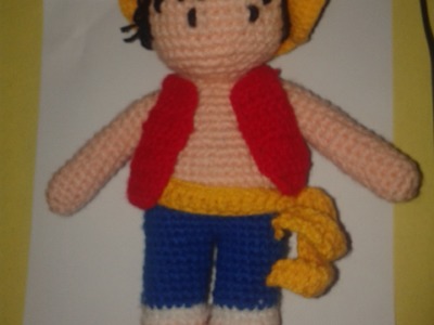 Amigurumi luffy sombrero parte 7