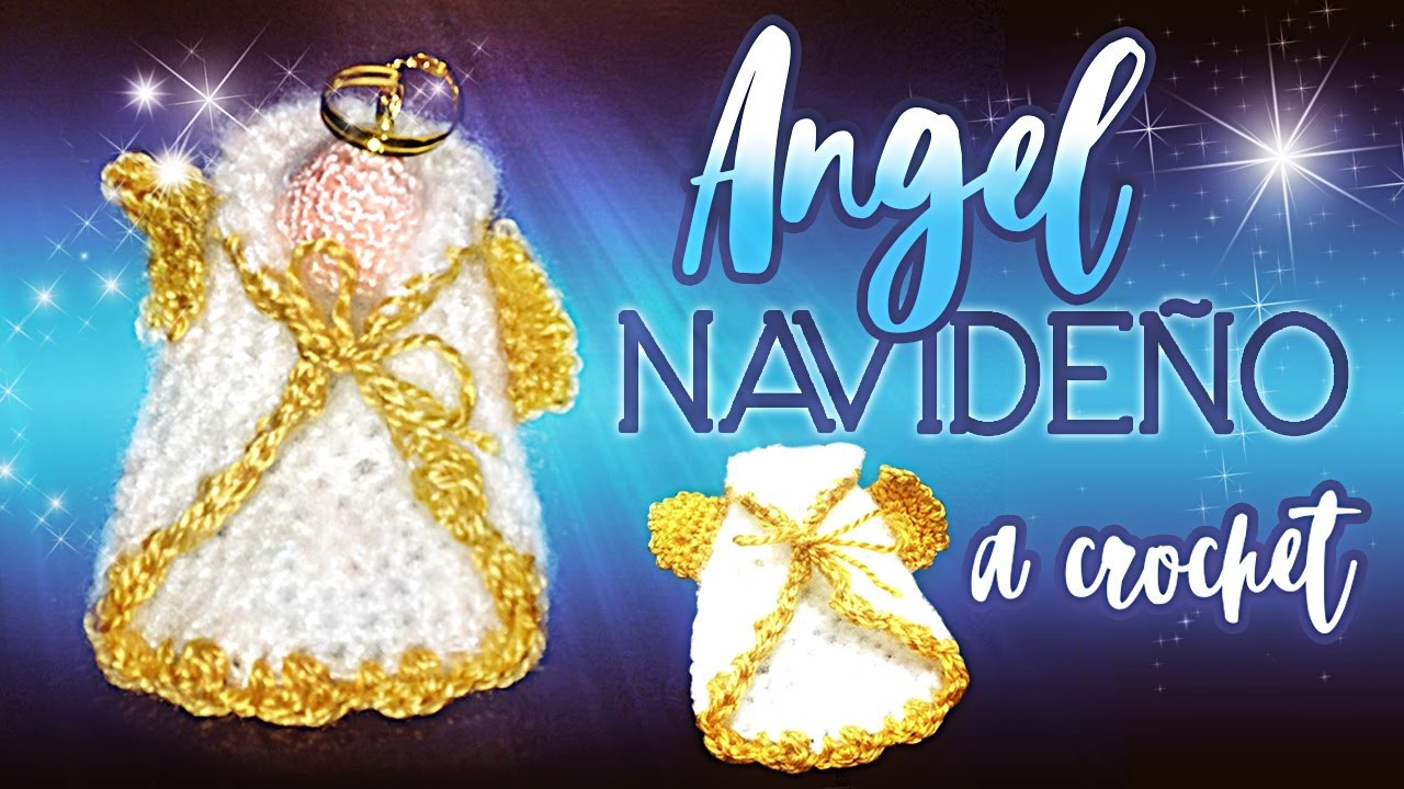 ANGEL NAVIDEÑO A CROCHET.Christmas angel to crochet  | Canela♥
