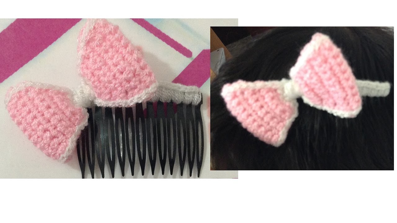 Peineta a crochet, súper fácil