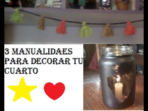 3 manualidades para tu cuarto