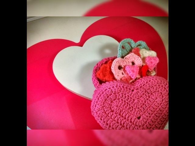 Corazón de una sola vuelta a crochet. ganchillo para zurdos.