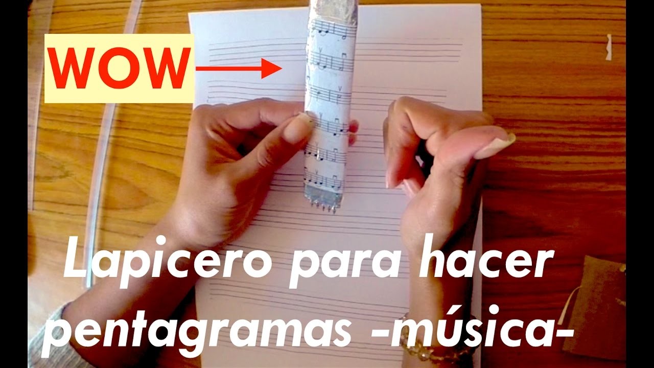 DIY Lapicero para músicos "Fácil y rápido"