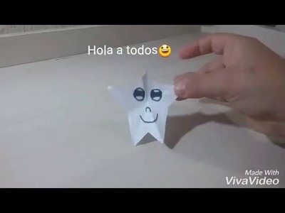 Como hacer una estrella de papel-Manualidades faciles