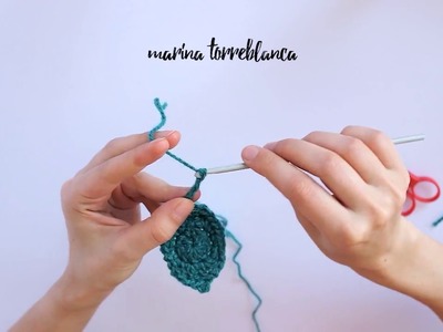 Como tejer una hoja a crochet (modelo 2)