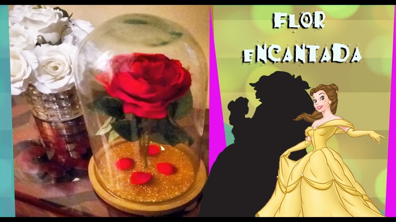 DIY : (( Rosa encantada de la Bella y Bestia)) Beauty and the Beast Enchanted Rose