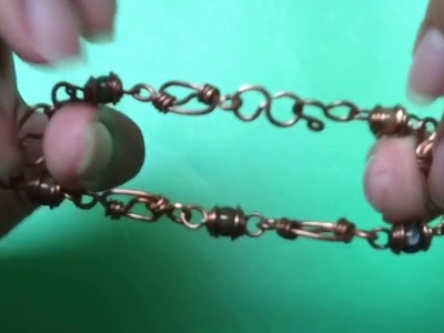 DIY tutorial de pulsera en alambrismo