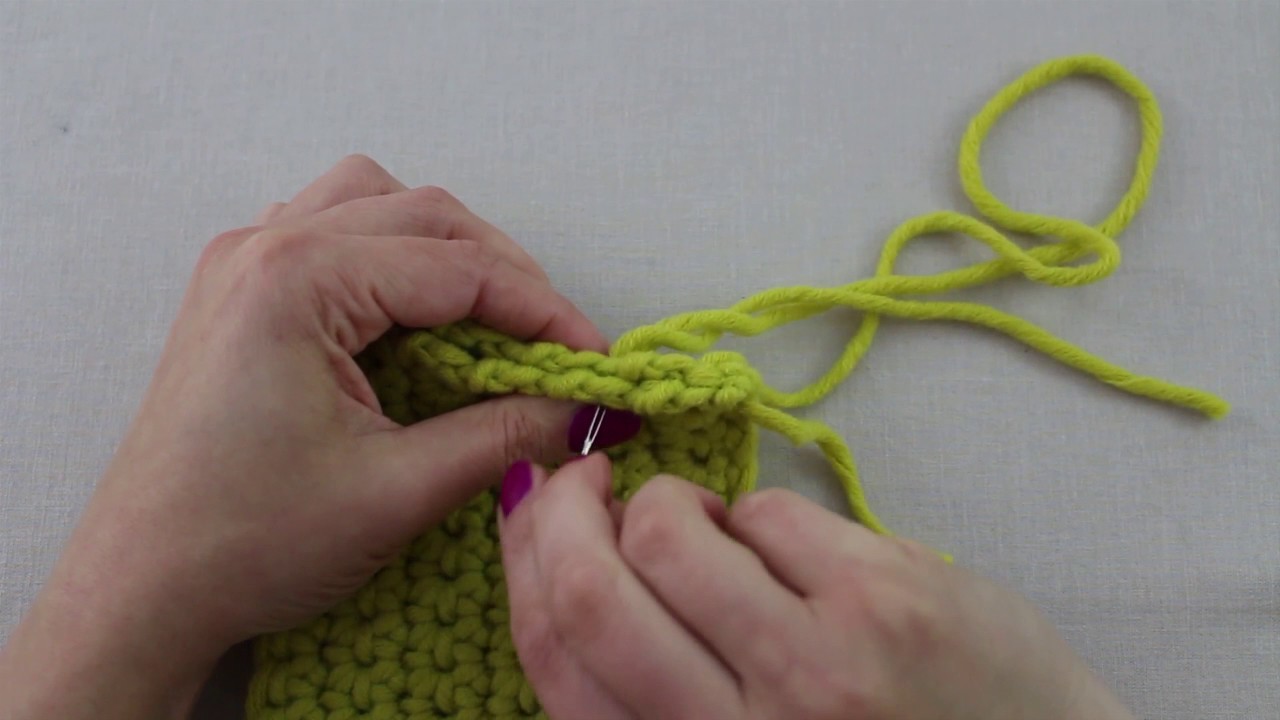 Mis Creaciones de Crochet - Técnica 09 A: Coser las costuras pespunte