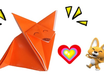 Tutorial: ORIGAMI FÁCIL, como hacer un zorro de papel instrucciones sencillas para niños.