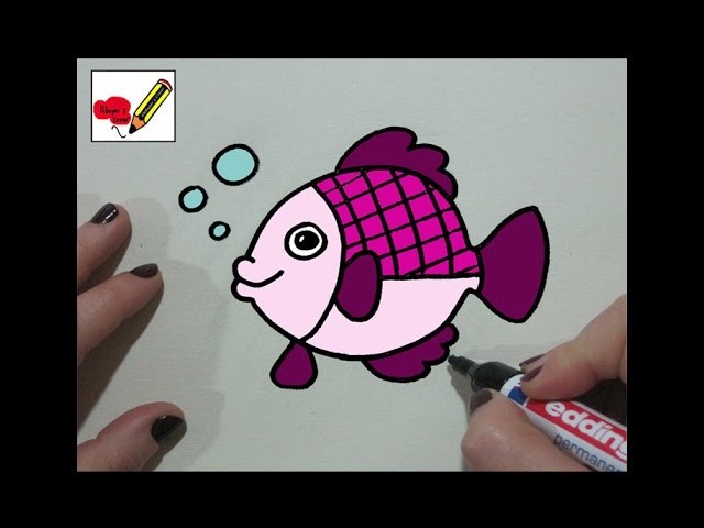 Como Dibujar un Pez. How to draw a fish