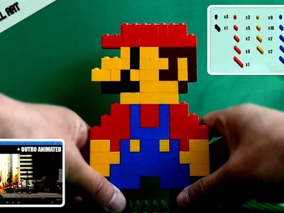 Como Hacer a Mario Bros con bloques de Lego | LEGO PIXEL ART Mario Bros | By: TheNocs