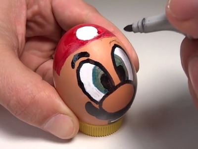 Como pintar a SUPER MARIO BROS en un huevo