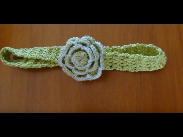 Diademas a crochet con sobrantes de hilo  fáciles con cualquier flor a ganchillo
